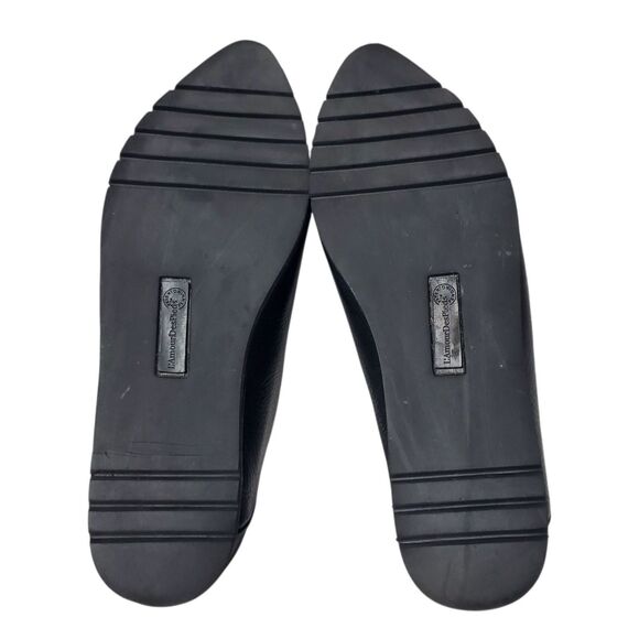 L’Amour Des Pieds Black Point Toe Leather Flats Sz 6 Comfort Dressy Casual - Picture 10 of 10